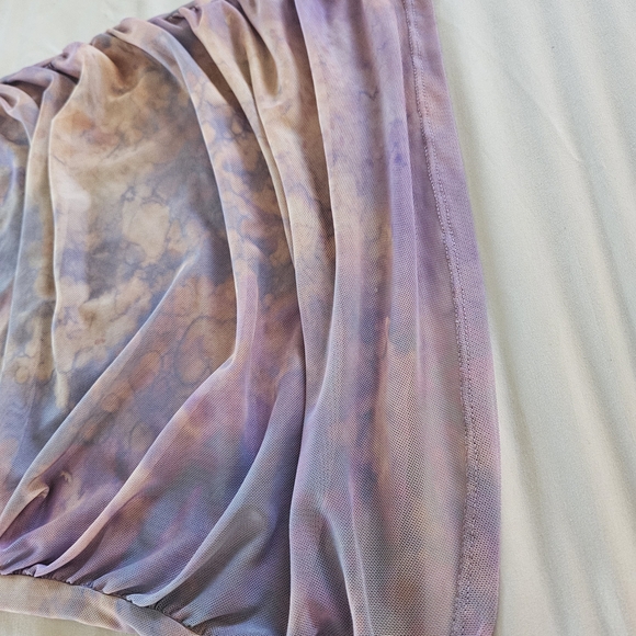 Zara Women's Pink and Orange Dress - Picture 9 of 9